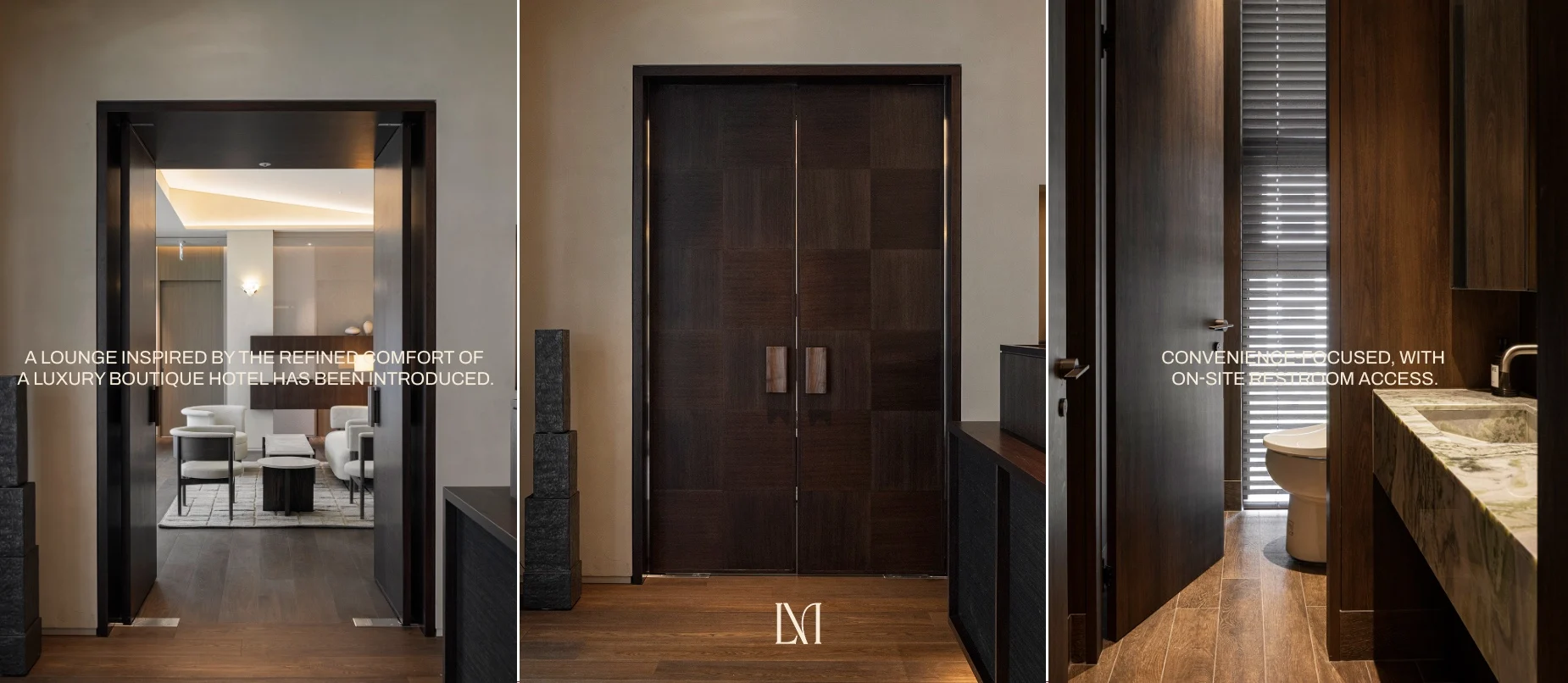 Entrance and amenities