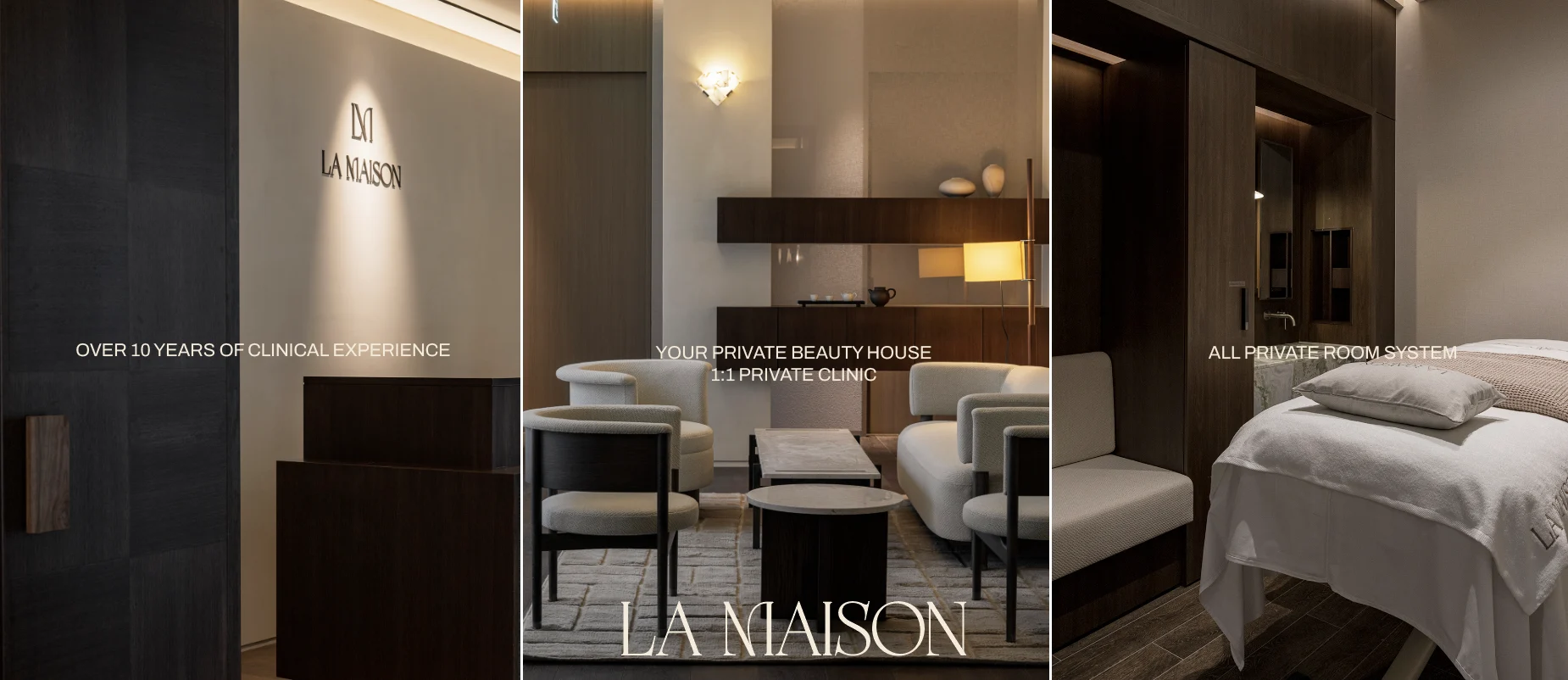Lounge, reception and private treatment room