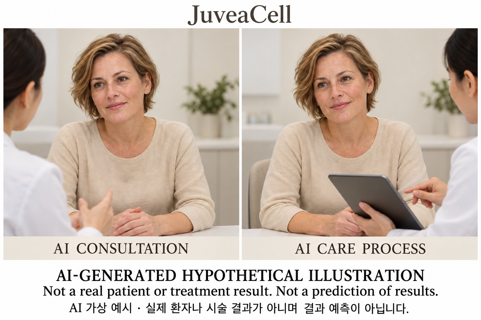 ภาพสมมติจาก AI ไม่ใช่ผู้ป่วยจริง ผลการรักษา หรือการคาดการณ์ — JuveaCell