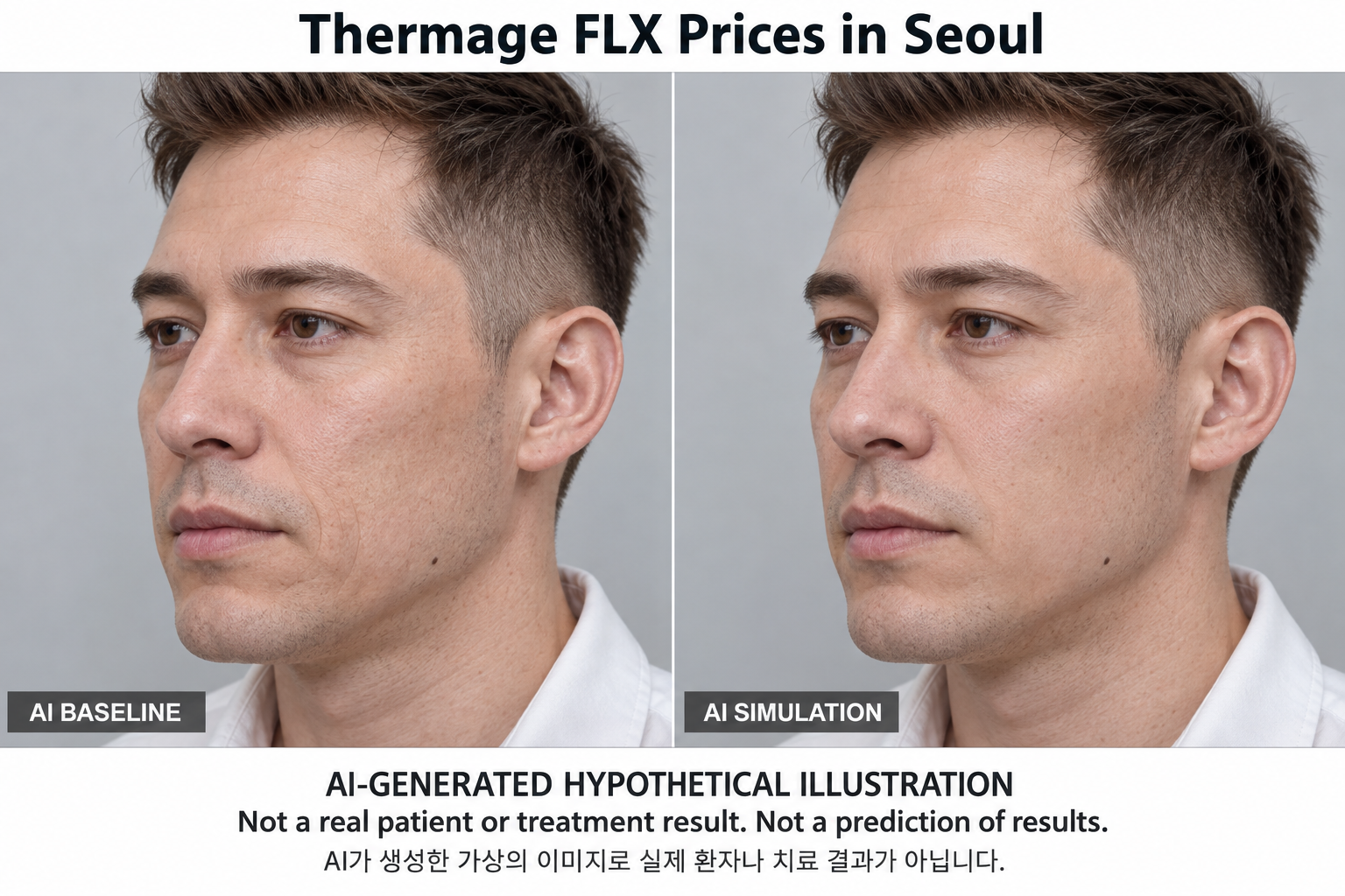 虛構AI示例,並非真實患者、治療結果或結果預測 — Thermage FLX 鳳凰電波